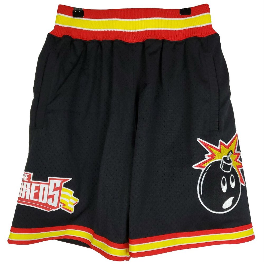 The Hundreds Mitchell & Ness NBA Jersey Shorts XS XSmall Atom Bomb Black NWT‎